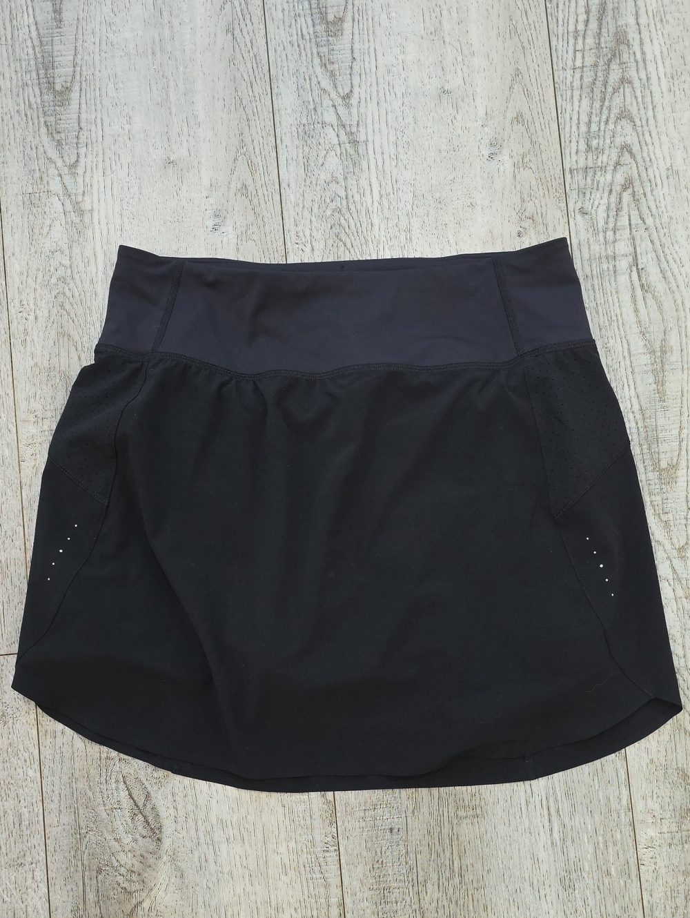 Athleta Black Mini Active Skirt with High Waistband